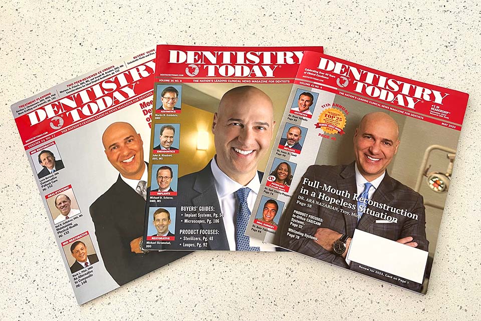 Dentist Today Cover Dr Ara Nazarian